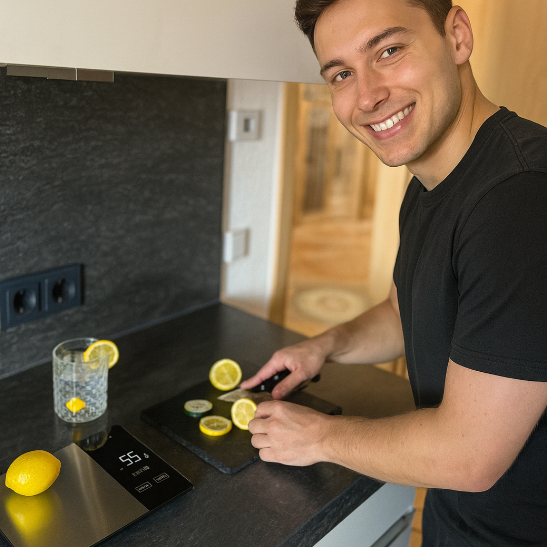 TrackBite Küchenwaage | Mit Kalorientracking