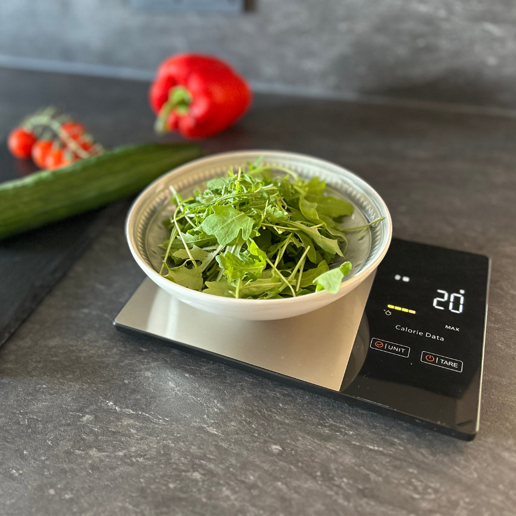 TrackBite Küchenwaage | Mit Kalorientracking